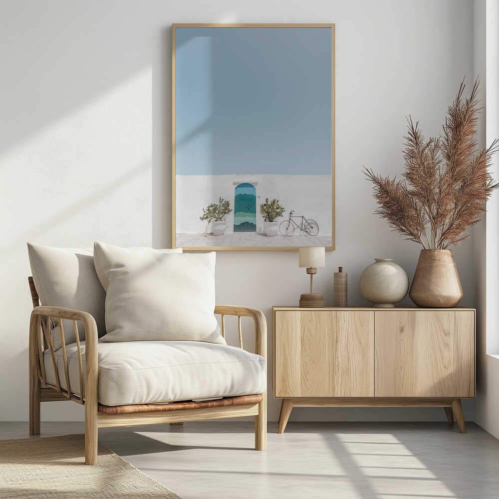 Ostuni blue door Poster