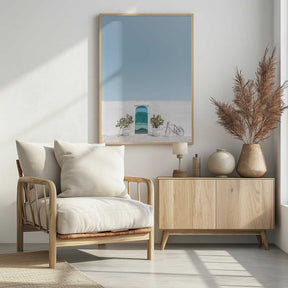 Ostuni blue door Poster