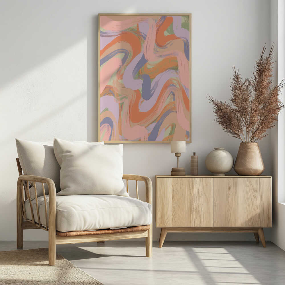 Swirling Hues Poster