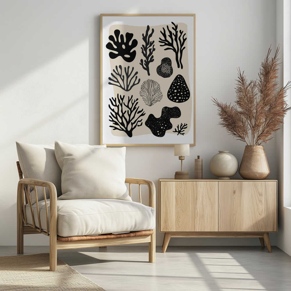 Ocean Shapes Poster