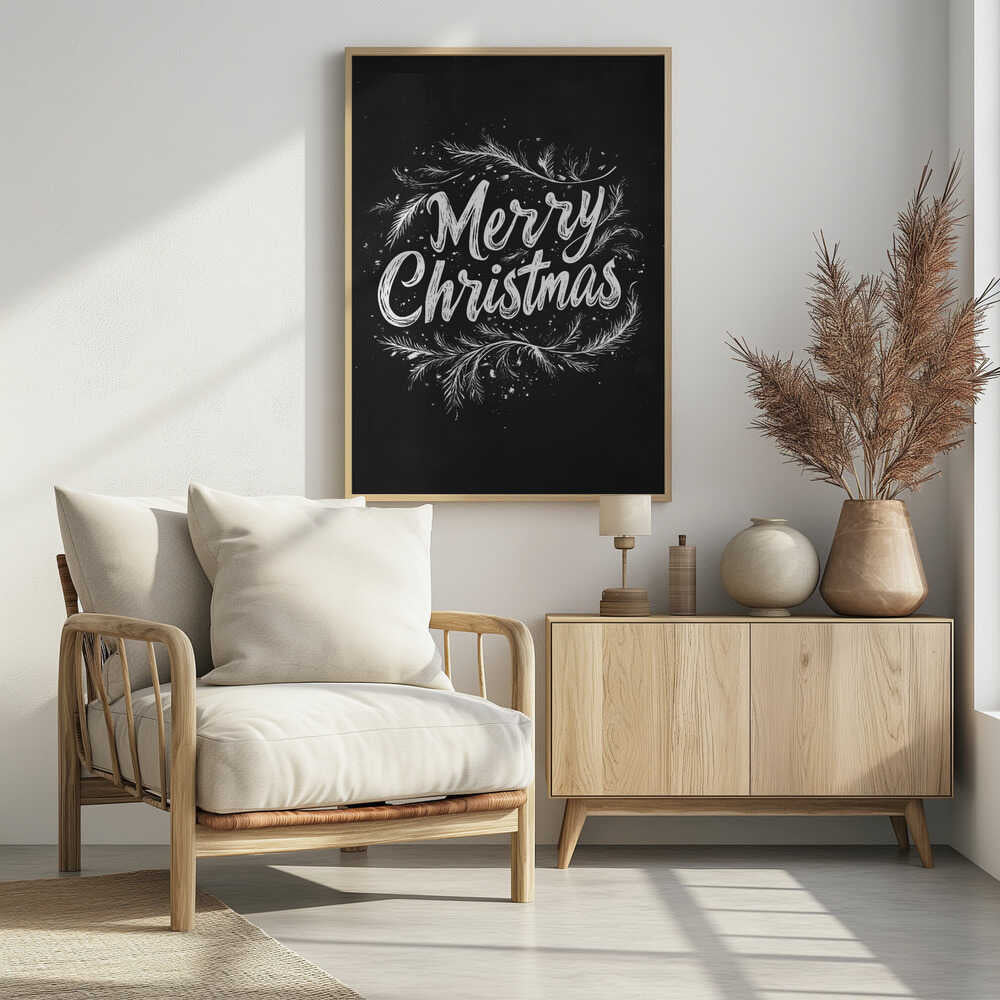 Holiday Chalk Wishes Poster