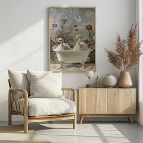 Ostrich Bubble Bliss Poster