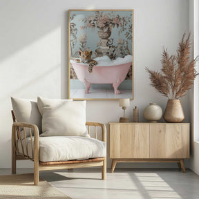Leopard’s Pink Bubble Bath Poster