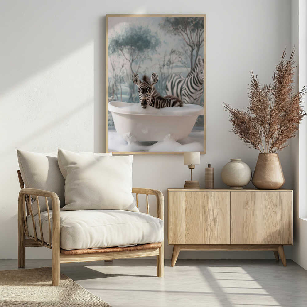 Striped Bubble Joy Poster
