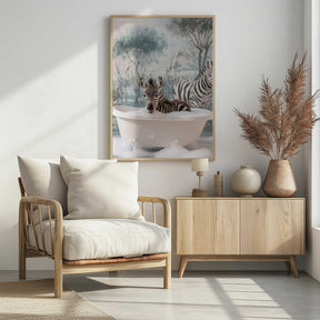 Striped Bubble Joy Poster