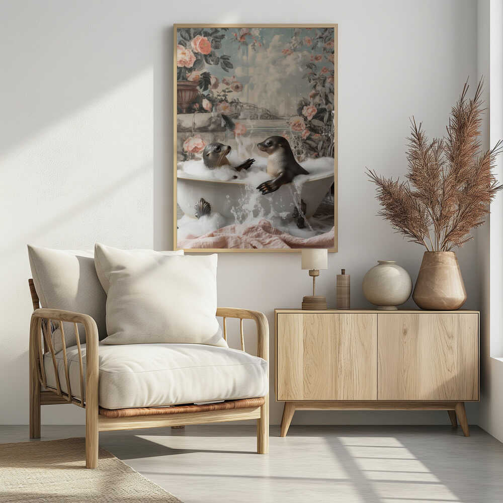 Seal Bath Bliss Poster