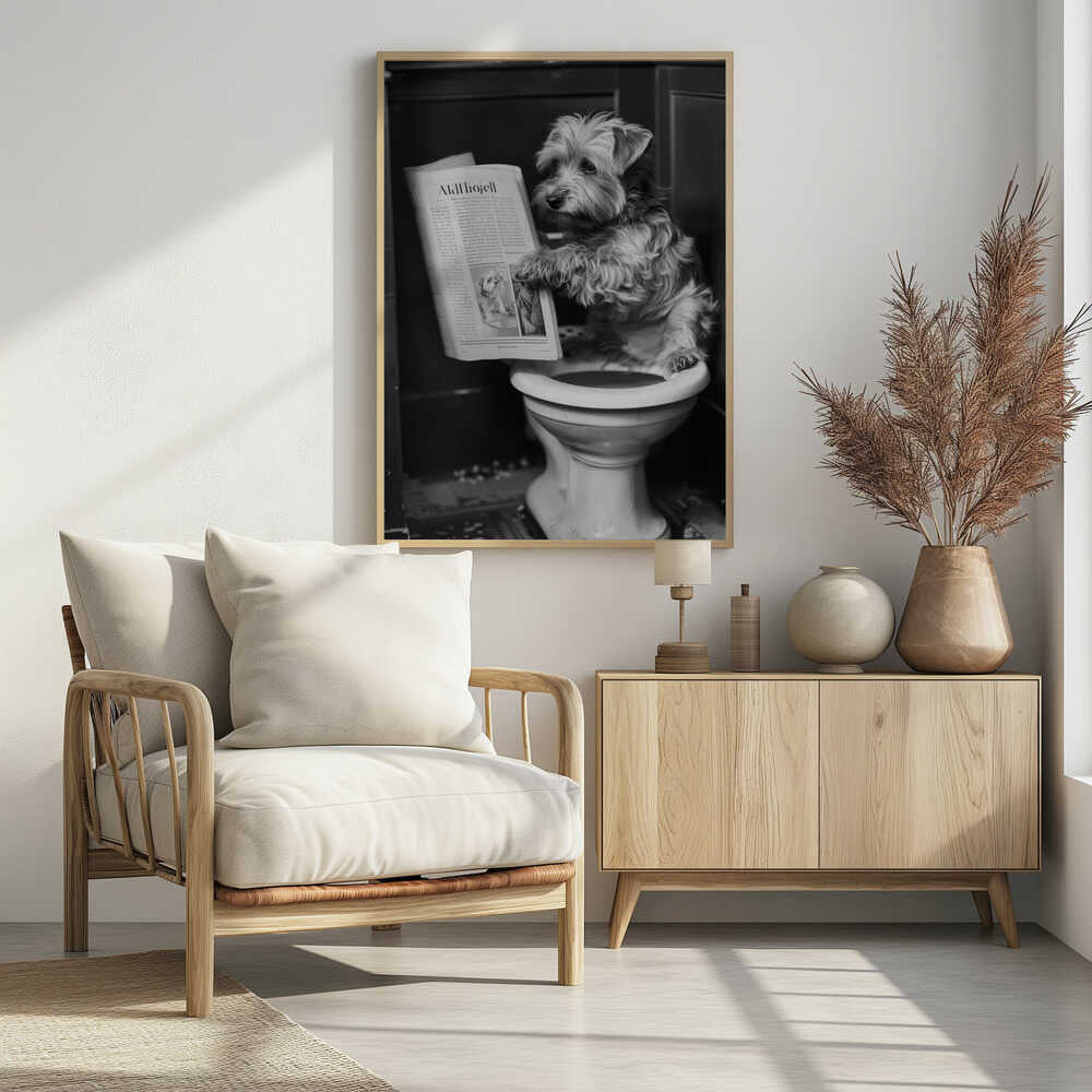 Doggy Doing A Doo Doo Poster