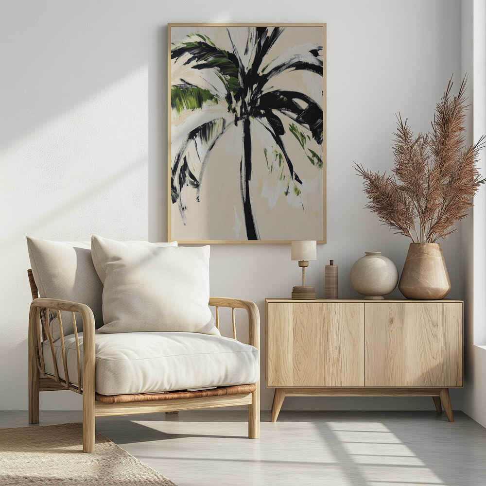 Abstract Palm Tree Poster