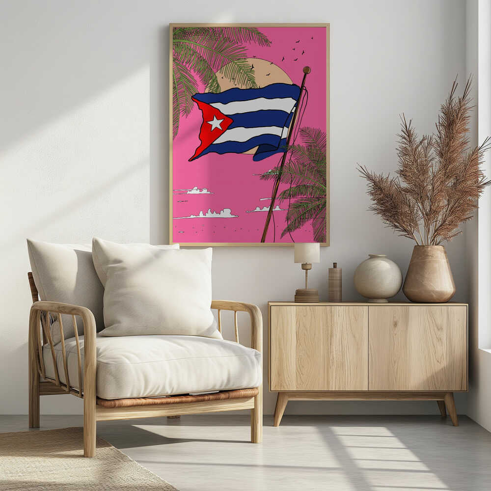 The Cuban Flag Poster