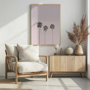 Palms On Pink Poster