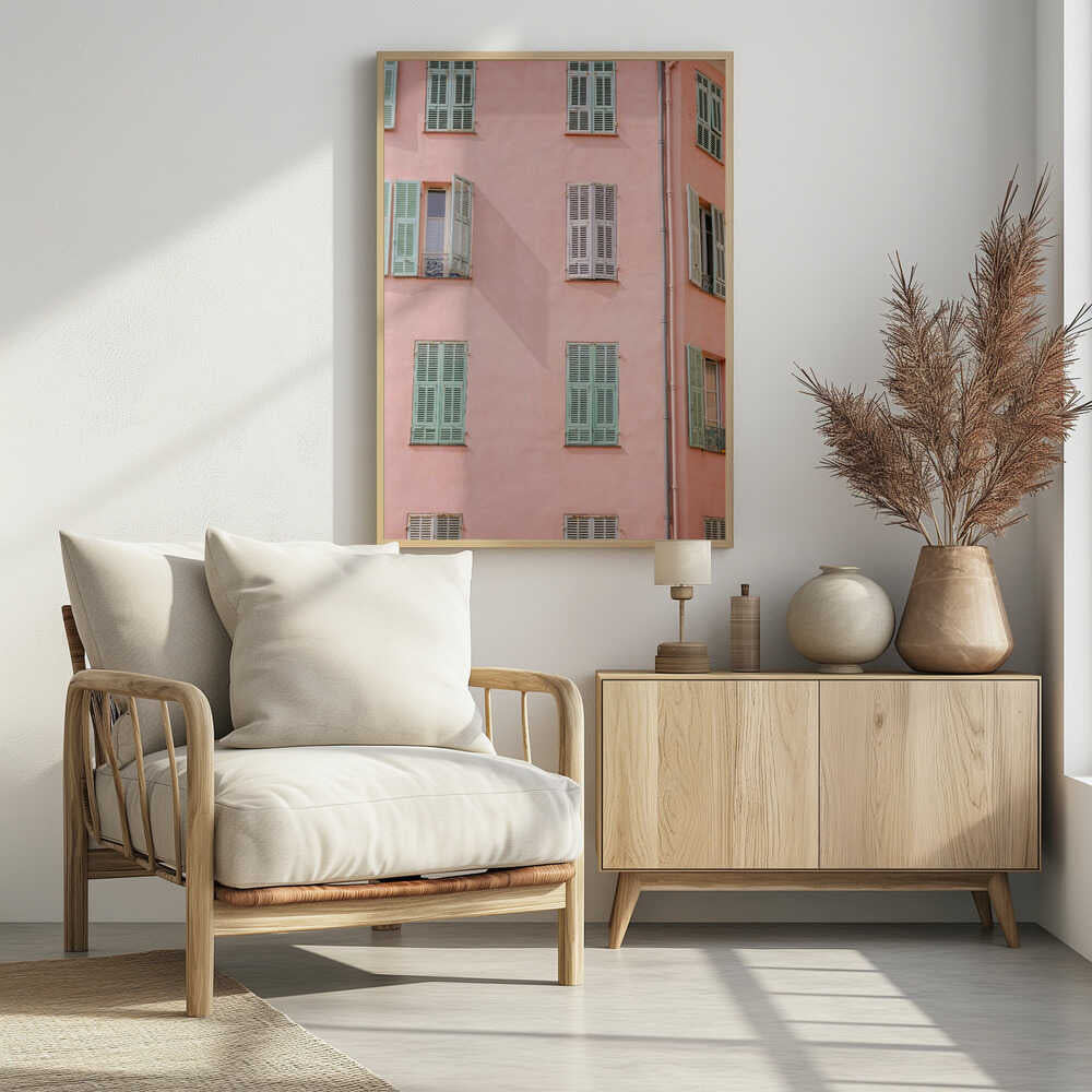 Pink Building Poster