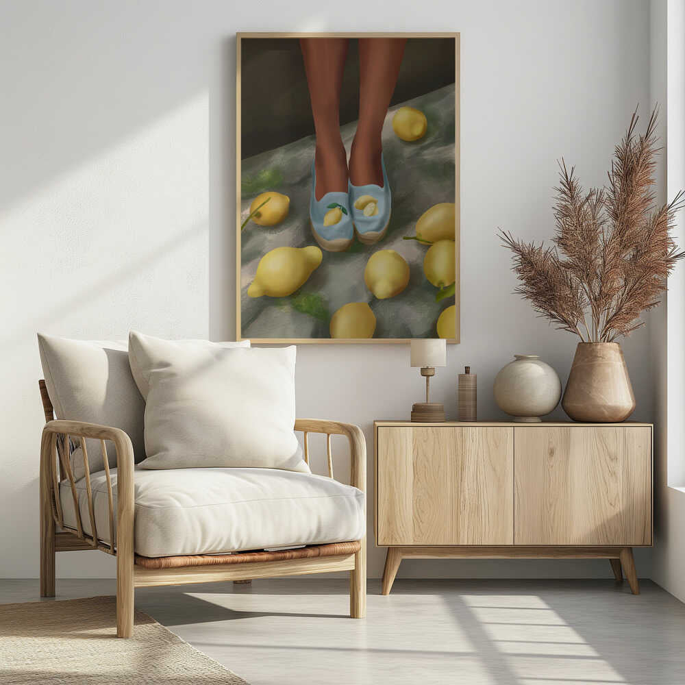 Lemon Steps Poster