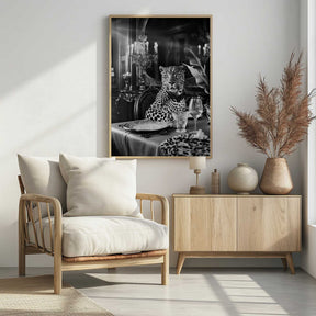Leopard’s Luxurious Feast Poster