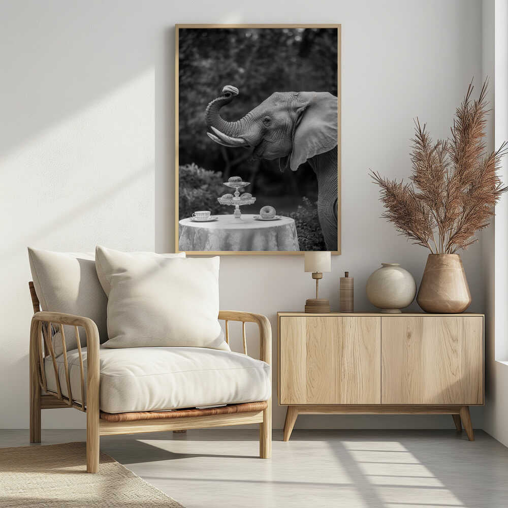 Elephant’s Afternoon Tea Poster
