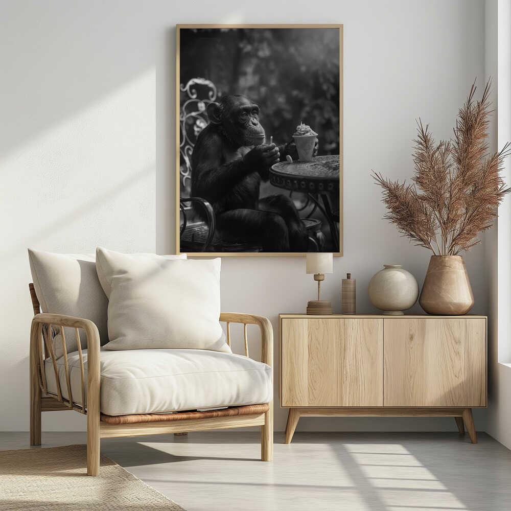 Chimp’s Ice Cream Break Poster