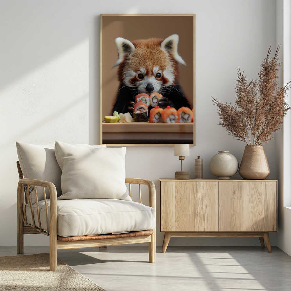 Red Panda Sushi Adventure Poster