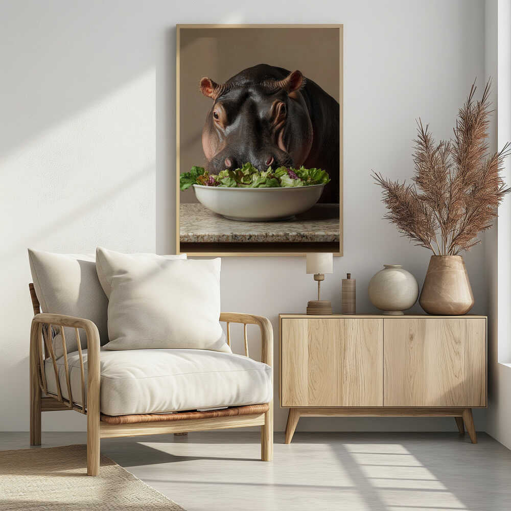 Hippo’s Green Feast Poster