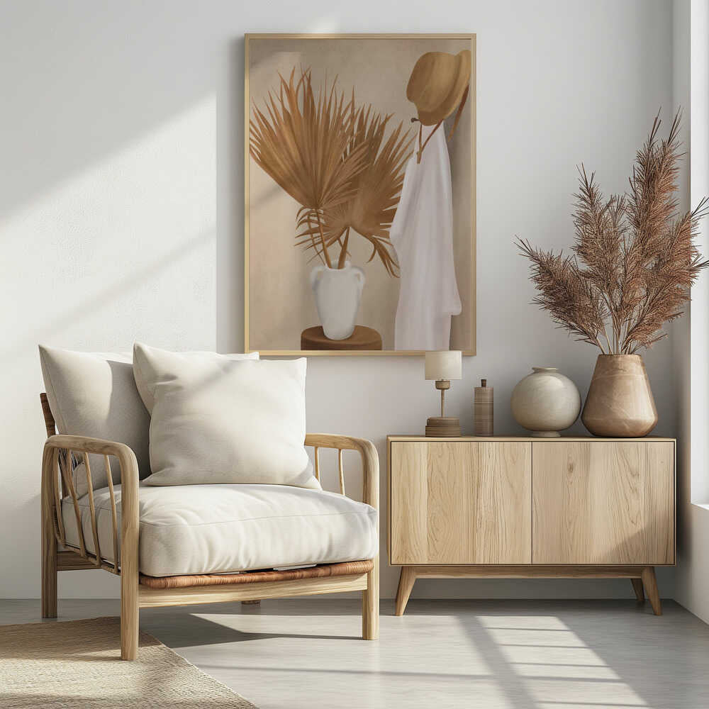 Palm Leaf Decoration Poster