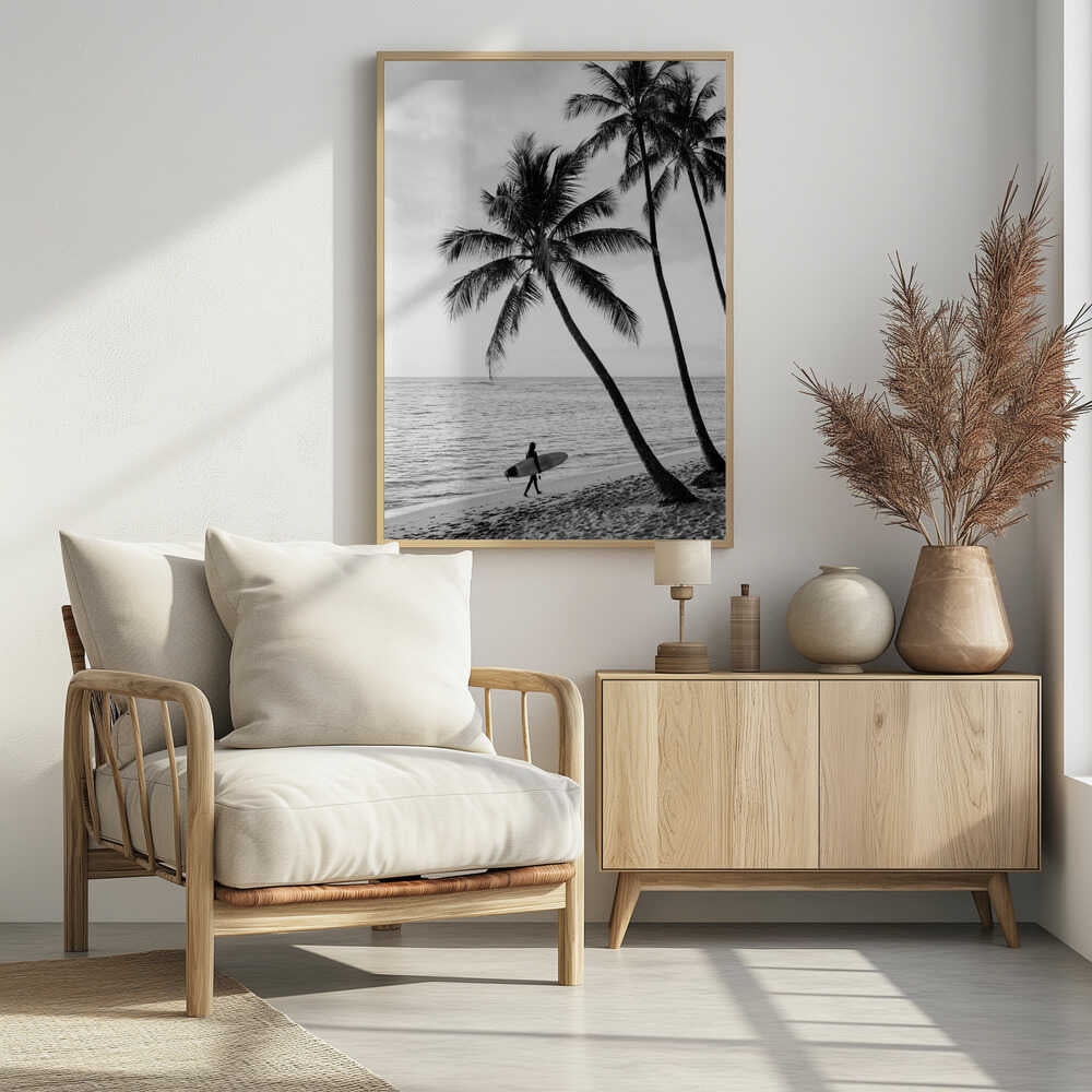 Surfer Walk Poster