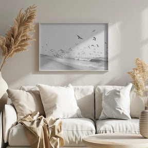 Seascape BW Poster