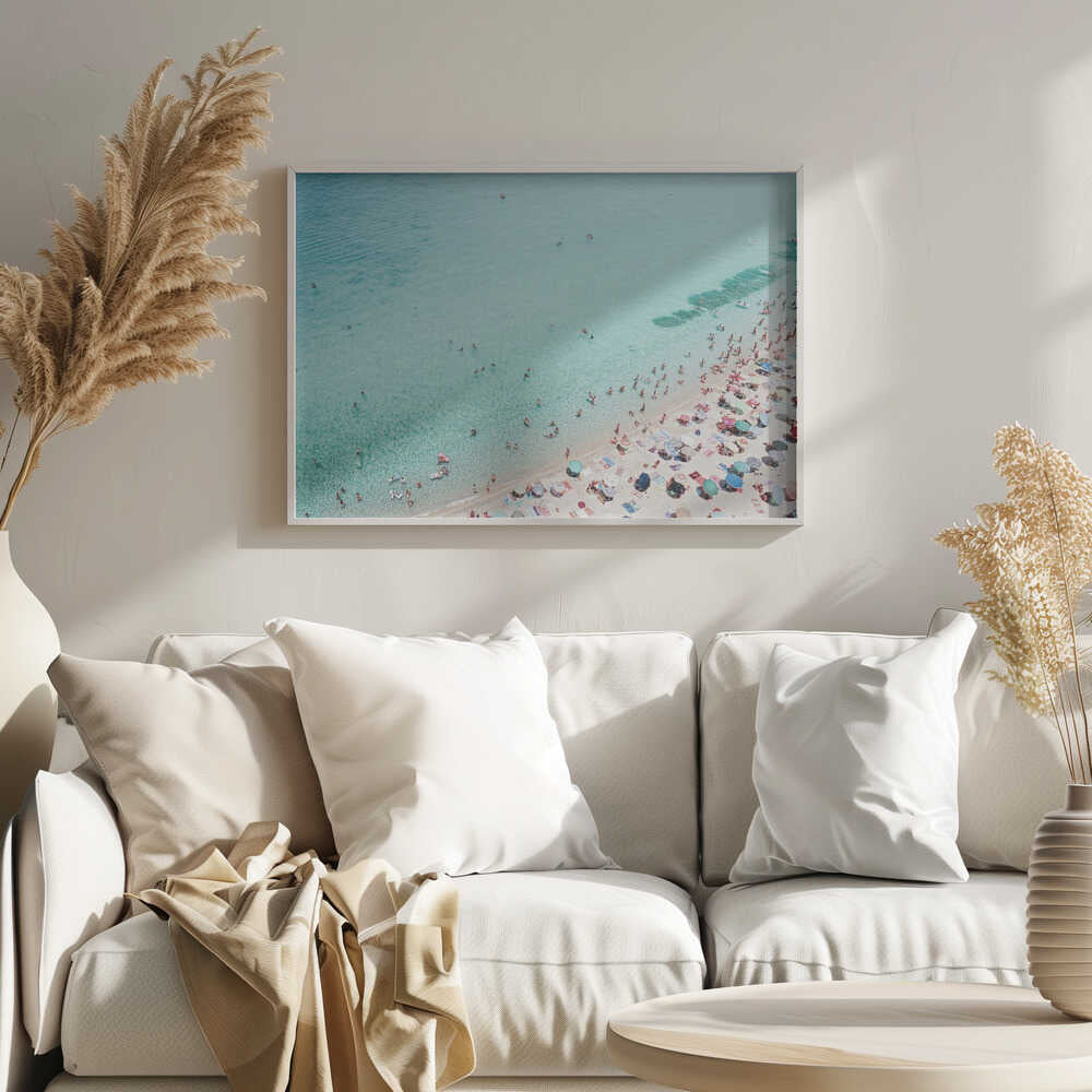 Busy Beach Poster
