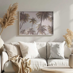 Blush Palm Trees Poster