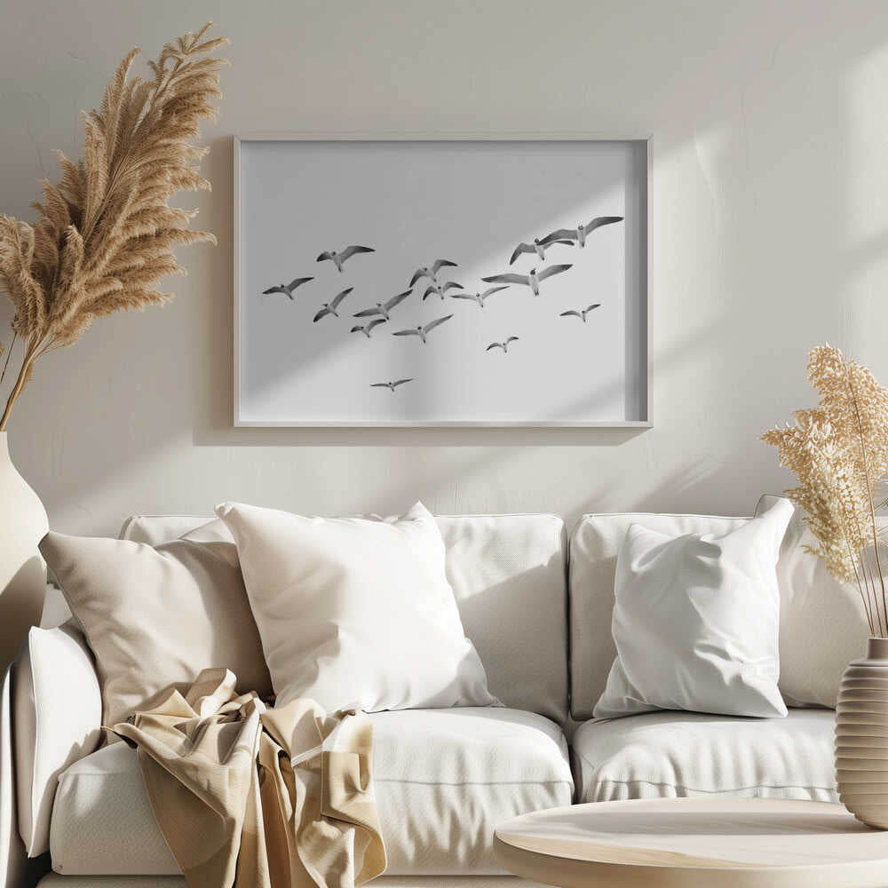 Flying Birds Poster