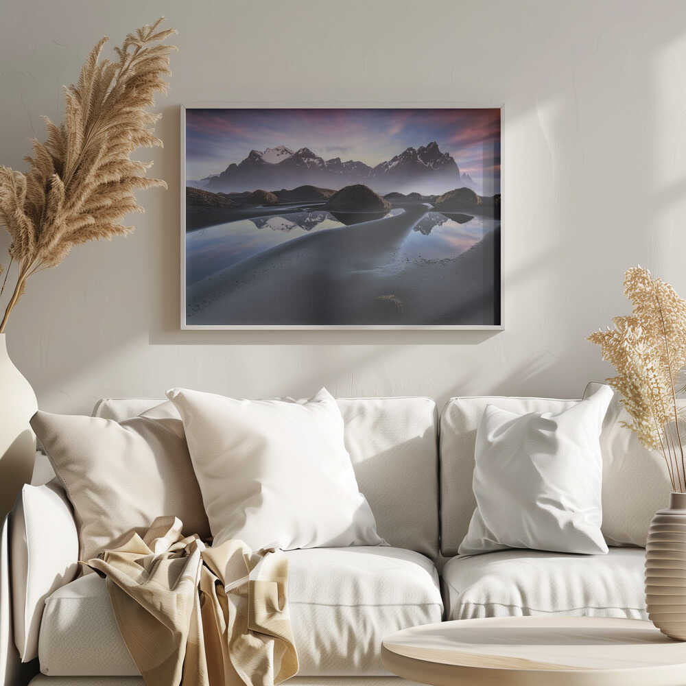 Glowing Vestrahorn Poster