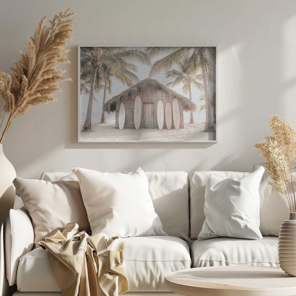 Beach Hut Poster