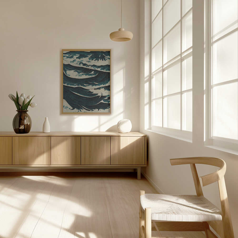 Turbulent Waves Poster
