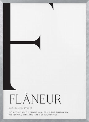 Flâneur definition Poster