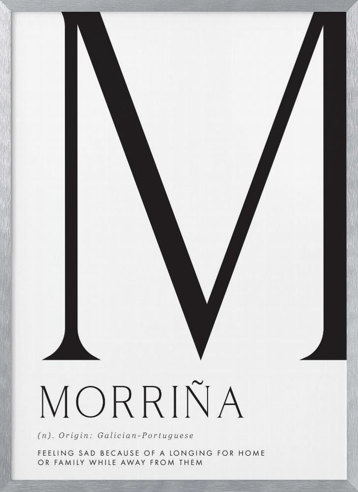 Morriña definition Poster