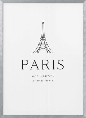 Paris coordinates Poster