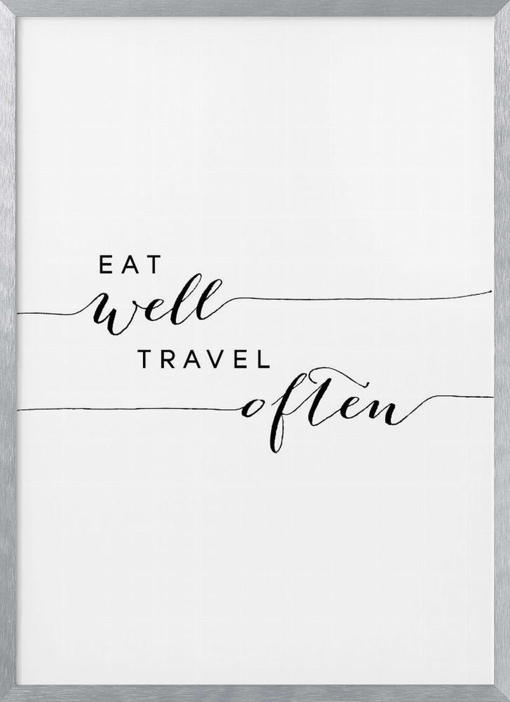 Eat well travel often Poster