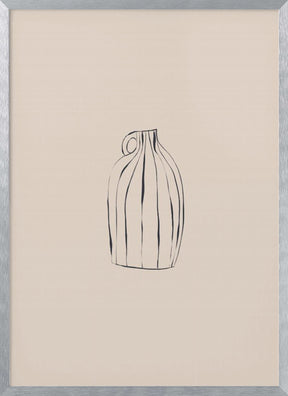 Striped Vase Poster