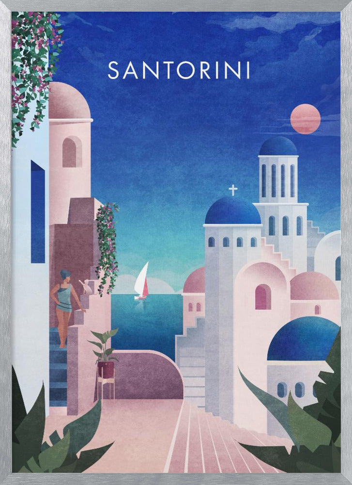 Santorini Text.png Poster