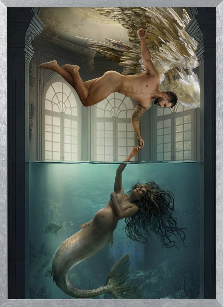 the Angel and the Mermaid Poster