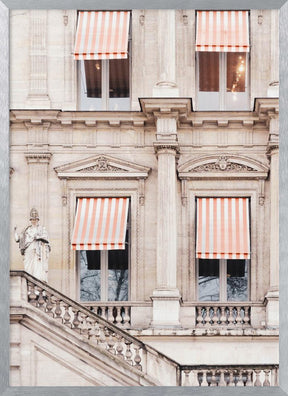 Striped Paris Awning Poster