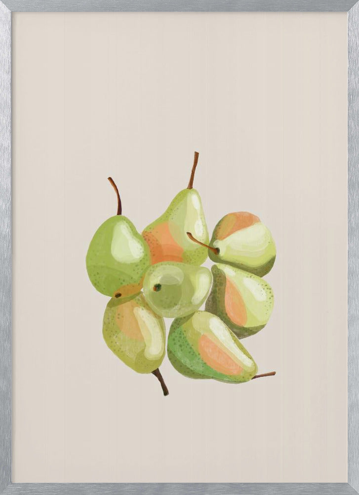 Seven pears Poster