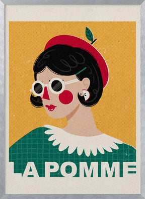 La Pomme French Fashion Portrait Poster