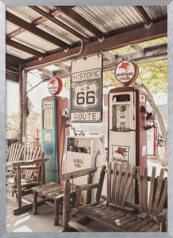 Route 66 Gas Station Poster