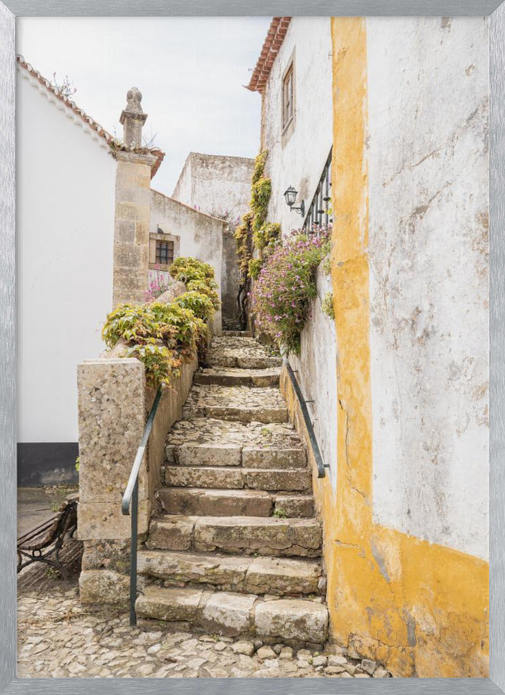 Obidos Stairs Poster