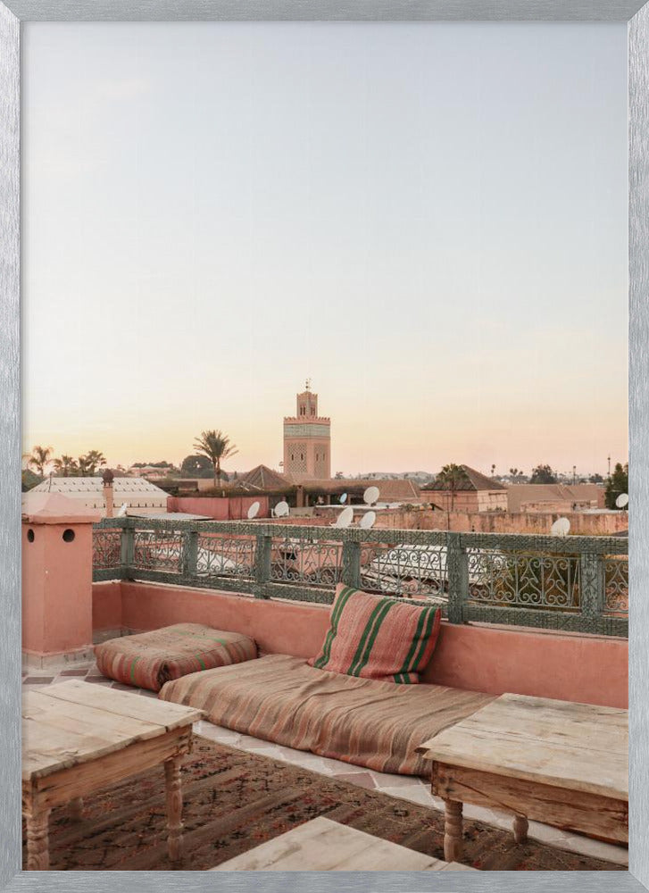 Sunset in Marrakech Poster