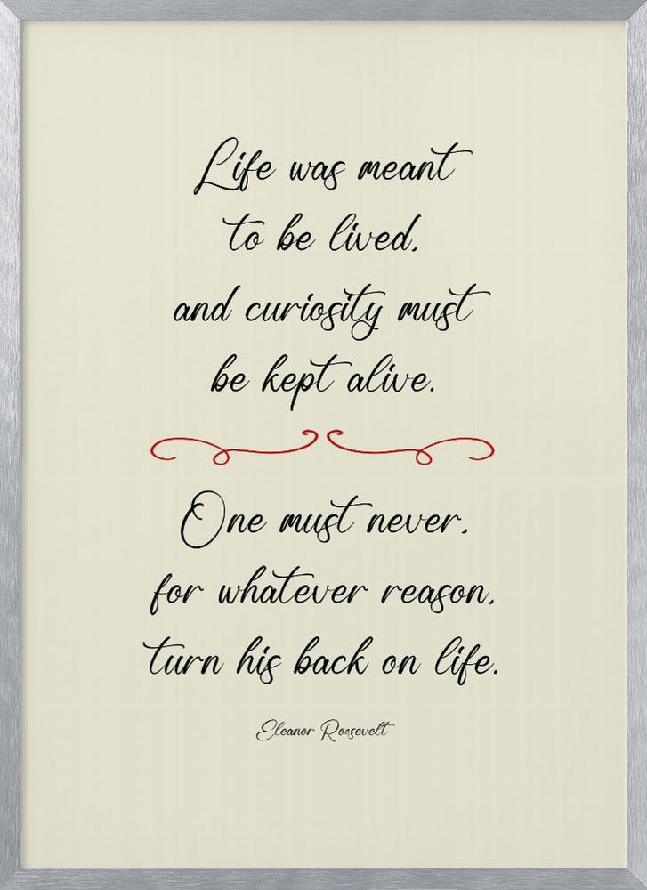 Eleanor Roosevelt quote Poster