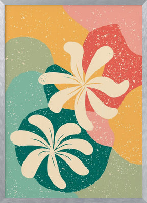 Abstract Flowers Poster