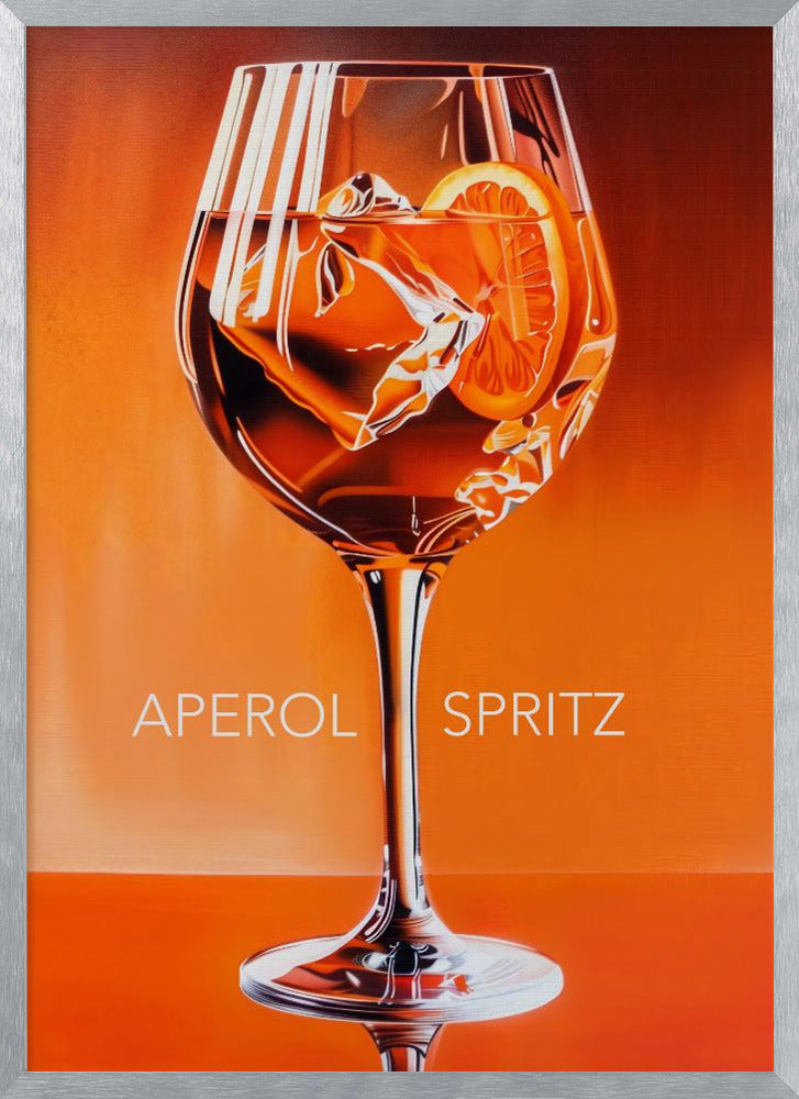 Aperol Spritz Orange Poster