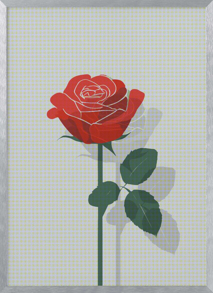 Rose In Raster Poster