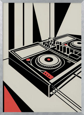 DJ Mixer - Bauhaus Style Poster