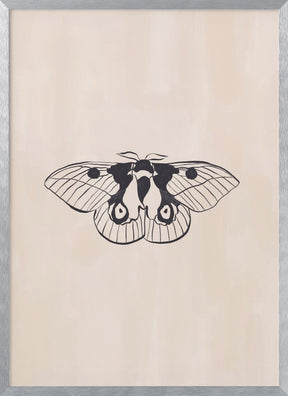 Moth Line Art Print By Ivy Green Illustrations 4 5 Ratio Poster