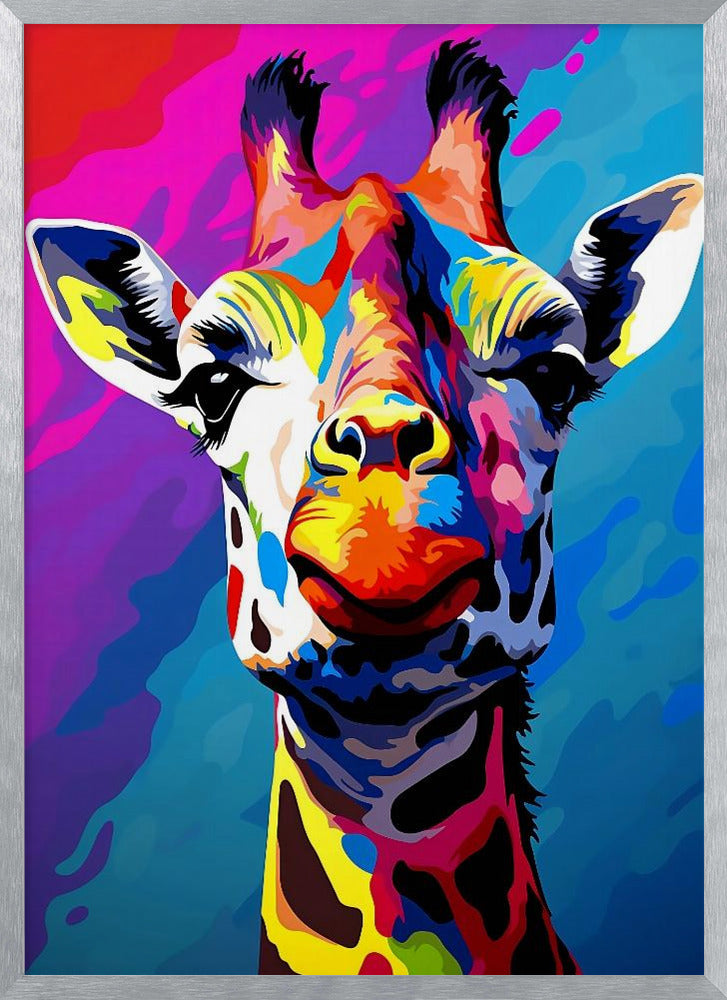 Giraffe Pop Art Poster